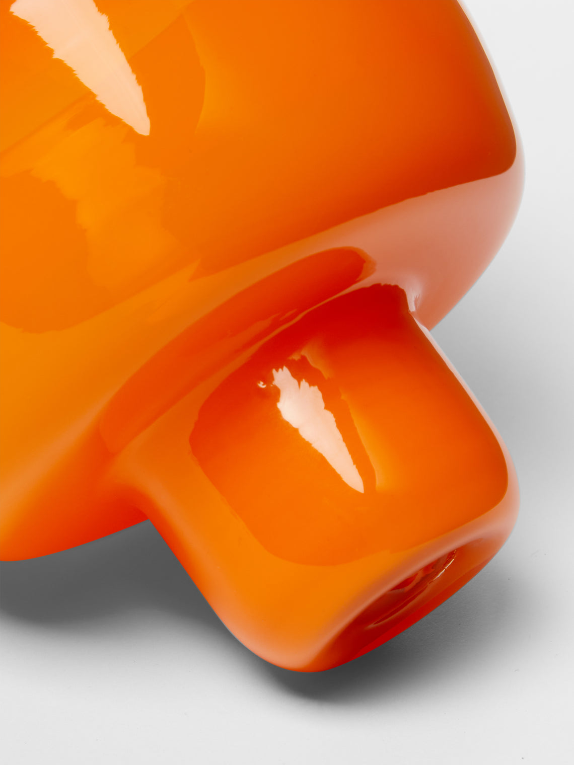 Pierrot Doremus - Hand-Blown Glass Ice Cream Bowls (Set of 4) - Orange - ABASK