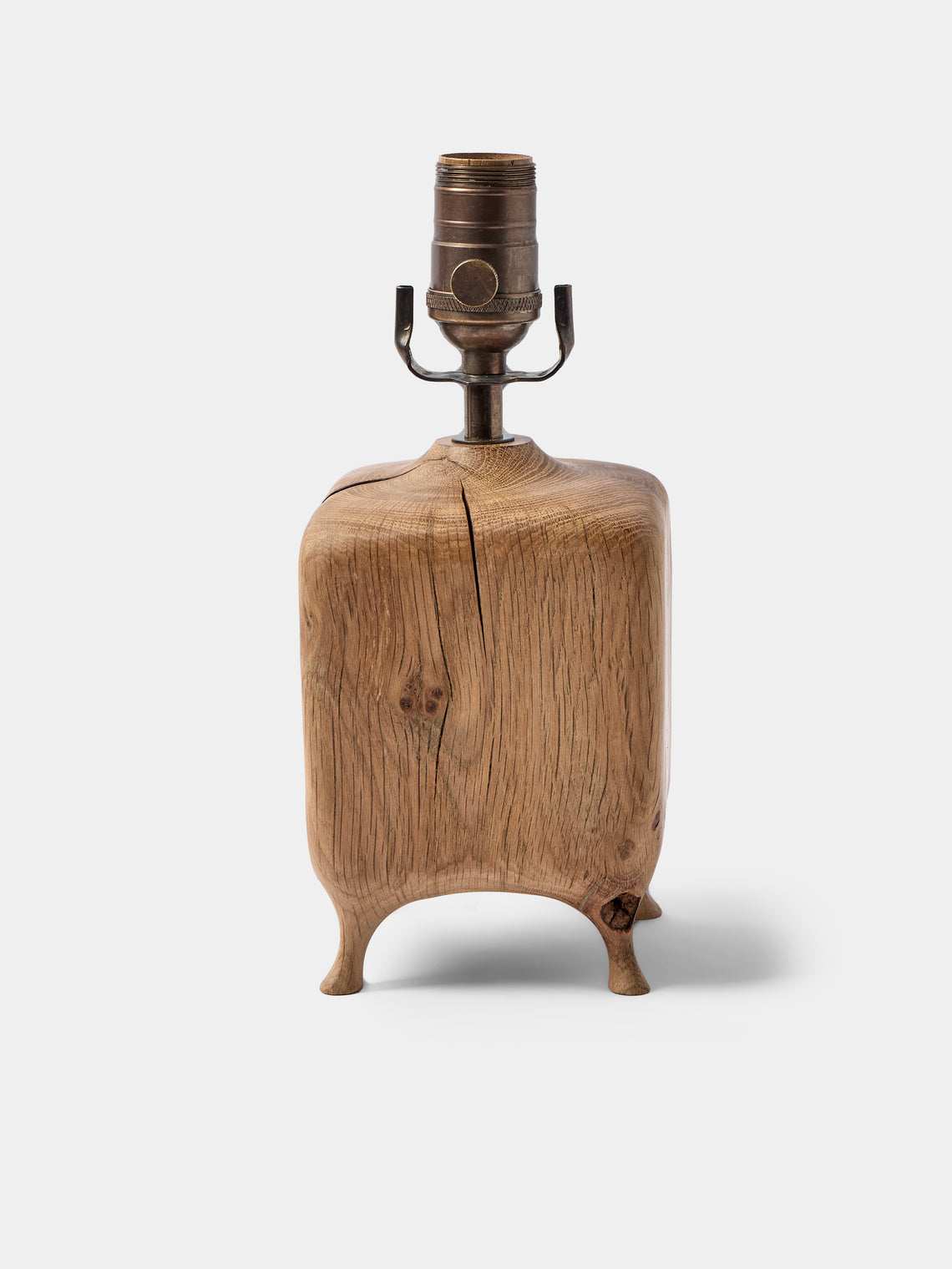Jamie Gaunt Designs - | Set of 2 | No. 1 Natural Oak Mini Table Lamps - Natural - ABASK