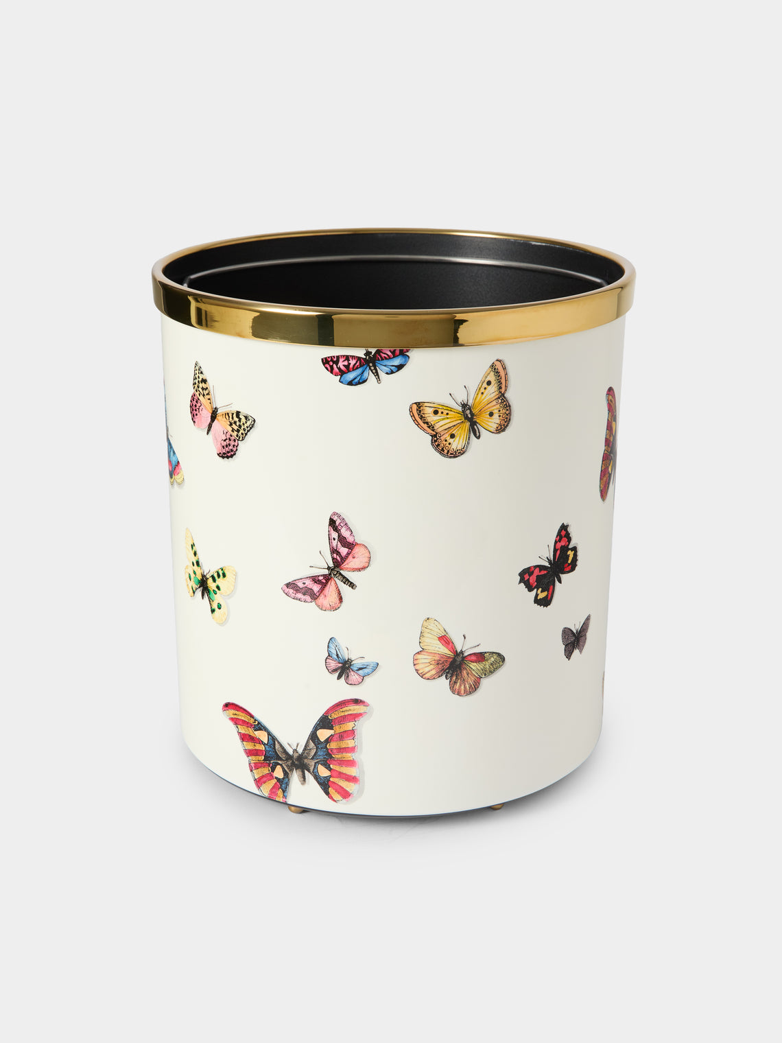 Fornasetti - Farfalle Iron Wastepaper Bin - Multiple - ABASK - 