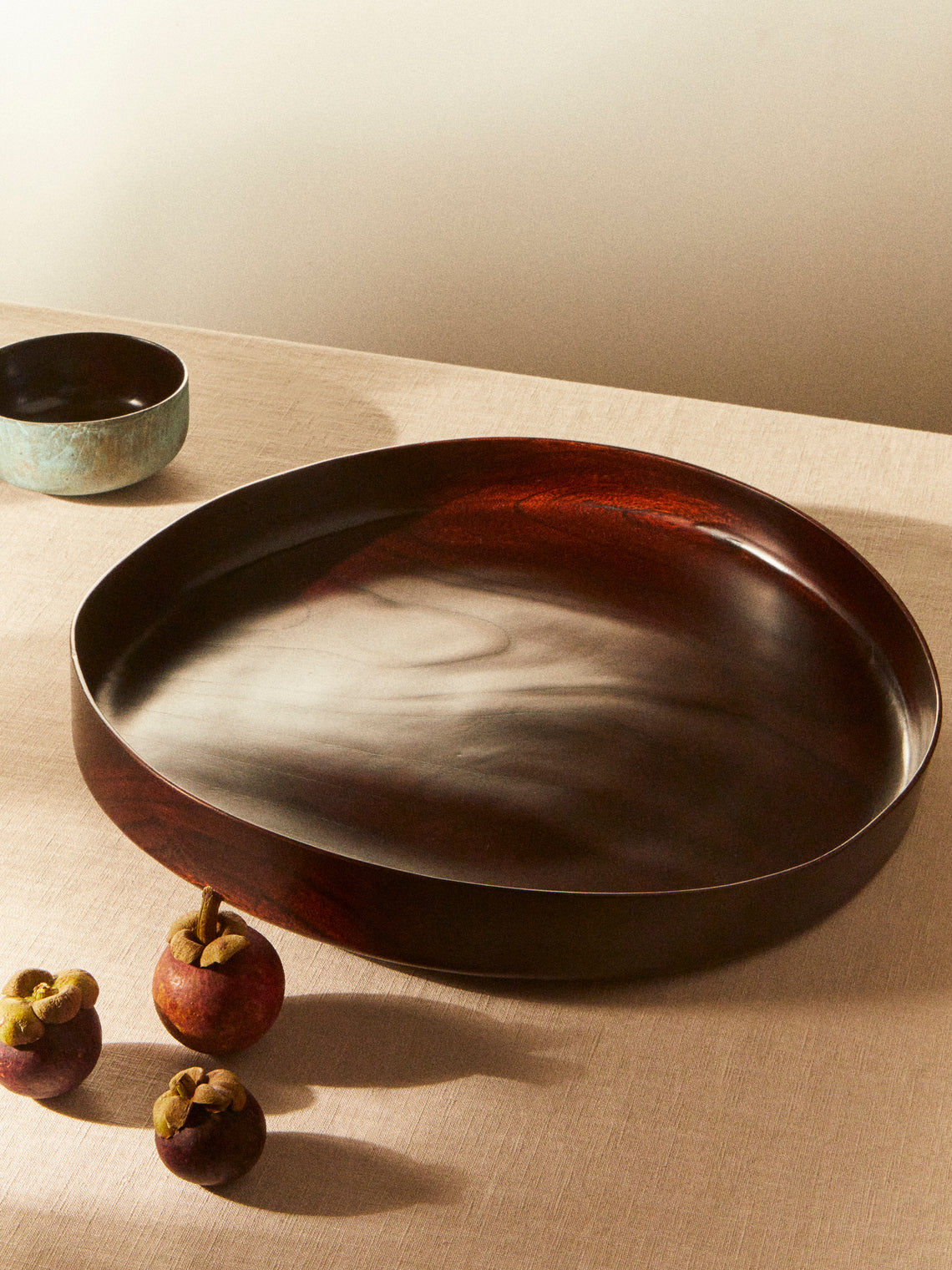 Suk Keun Kang - Hamji Ottchil Wood Low Bowl - Brown - ABASK