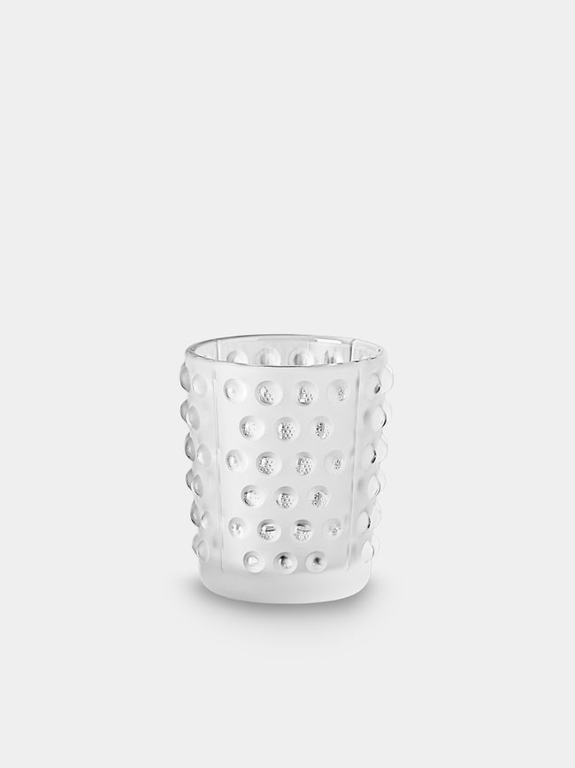 Lalique - | Set of 2 | Mossi Crystal Votives - Clear - ABASK - 