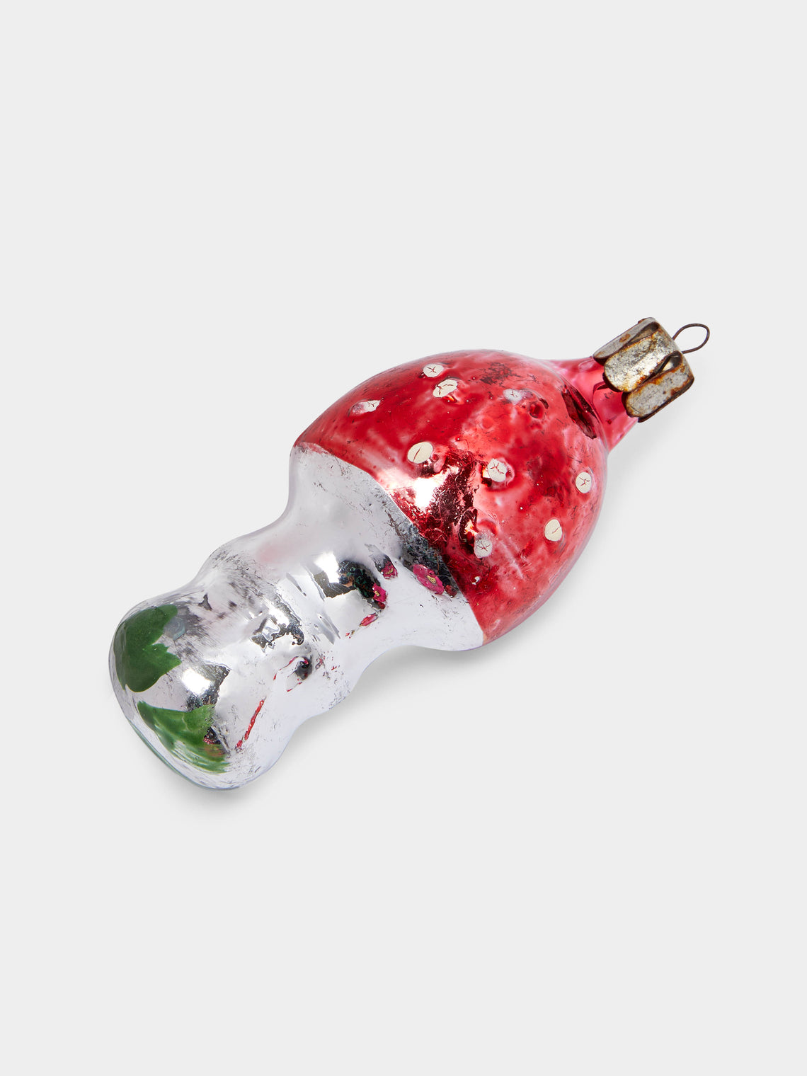 Antique and Vintage - 1950s Mushrooms Glass Large Tree Decorations (Set of 6) -  - ABASK
