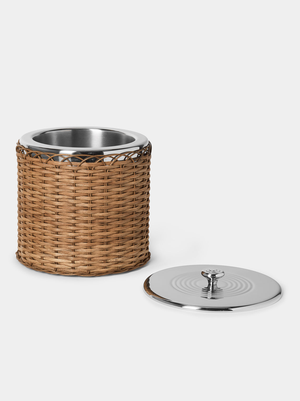 Pigment France - Menton Rattan Ice Bucket - Brown - ABASK