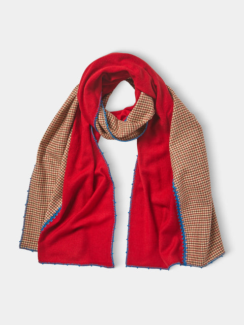Leo Atlante - Nesness Wool-Blend Scarf - Red - ABASK - 