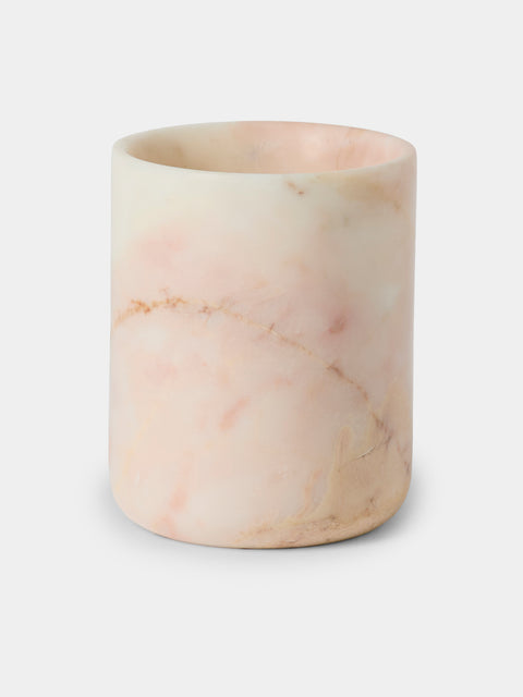 Stoned - Marble Toothbrush Holder - Peach - ABASK - 
