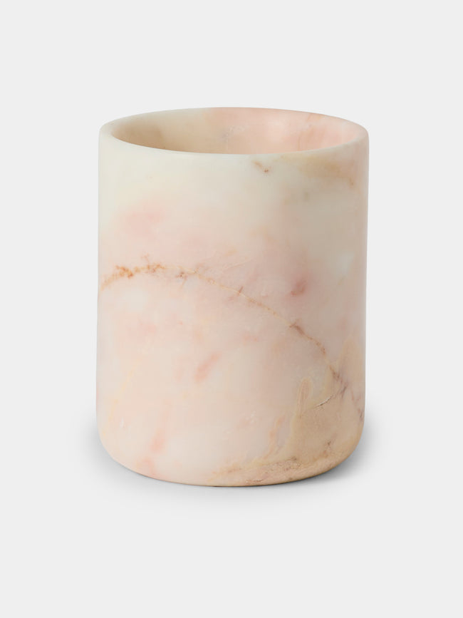 Stoned - Marble Toothbrush Holder - Peach - ABASK - 