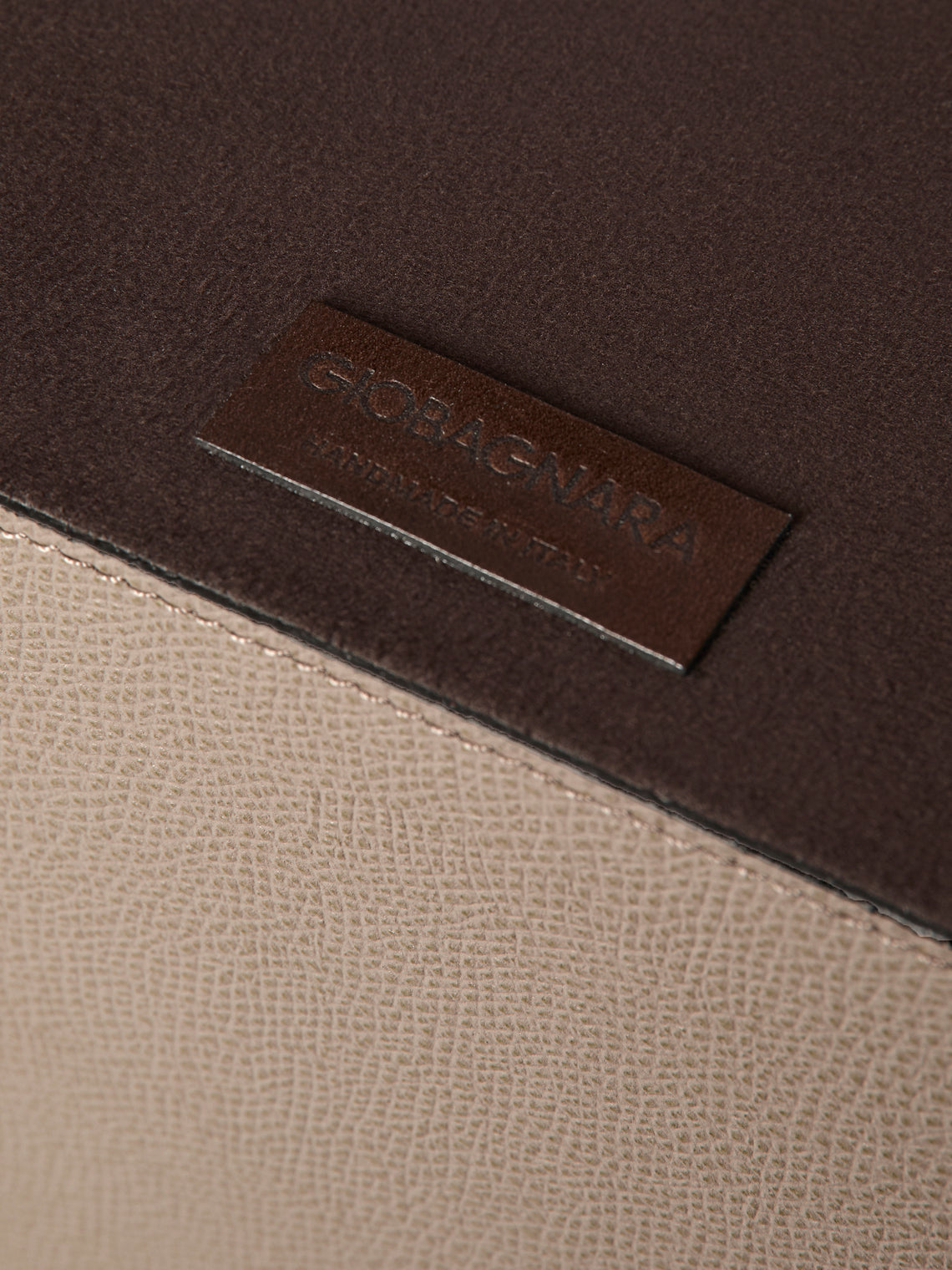 Giobagnara - Walter Leather Wastepaper Bin - Beige - ABASK