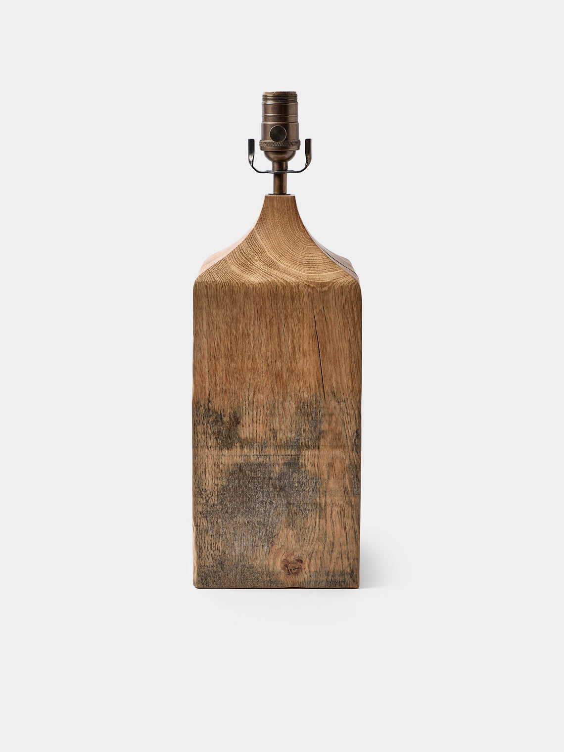 Jamie Gaunt Designs - No. 8 Block Natural Oak Table Lamp - Natural - ABASK - 