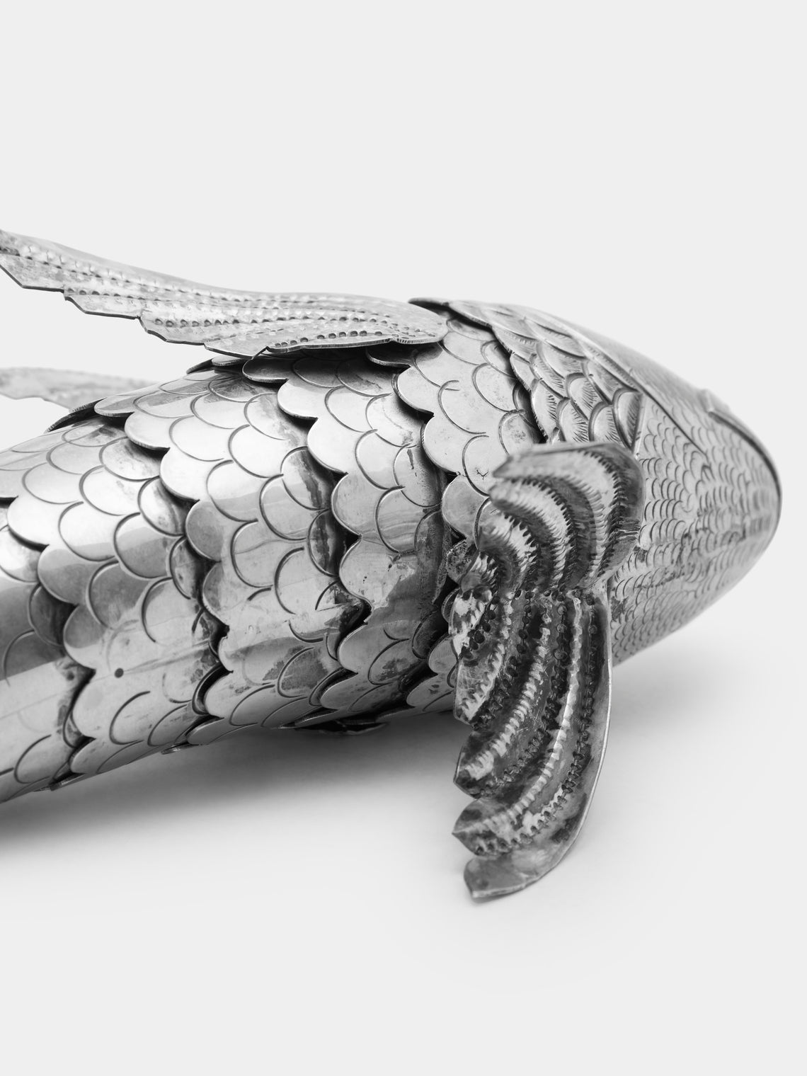 Antique and Vintage - Early-20th Century Solid Silver Articulating Fish -  - ABASK