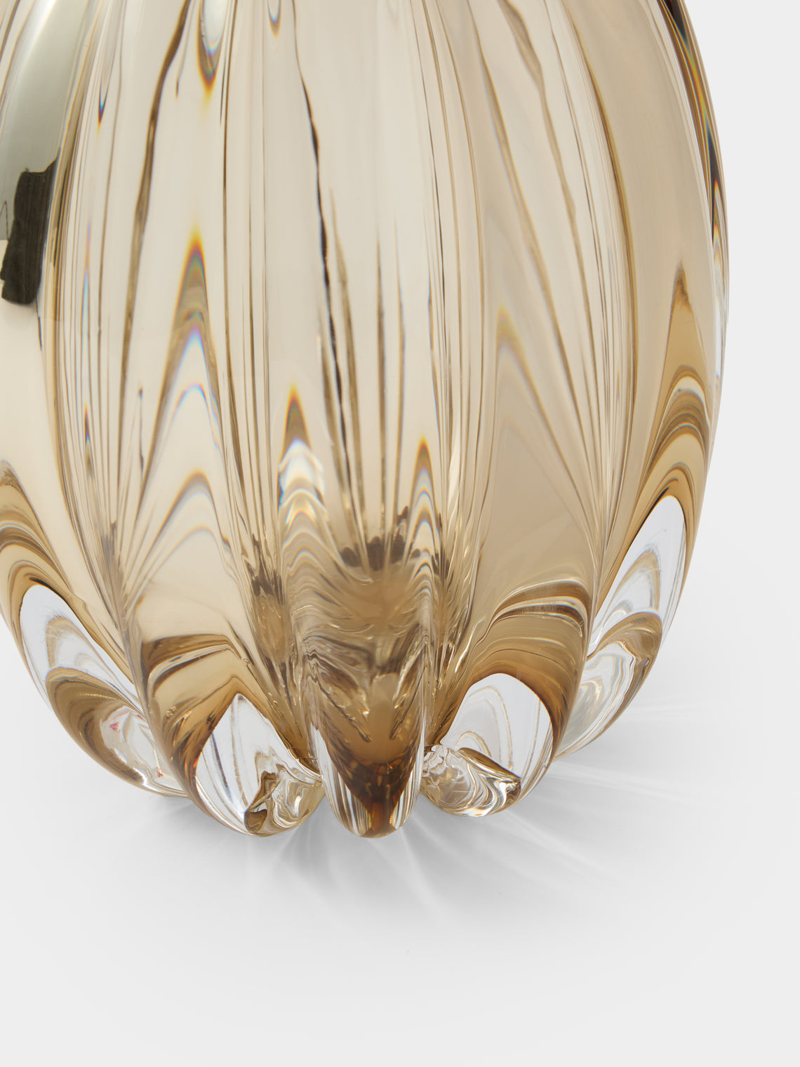 Yali Glass - Havana Hand-Blown Murano Glass Portable Table Lamp - Orange - ABASK