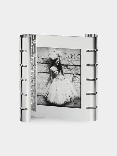 Puiforcat - Ruban Silver-Plated Vertical Photo Frame - Silver - ABASK - 