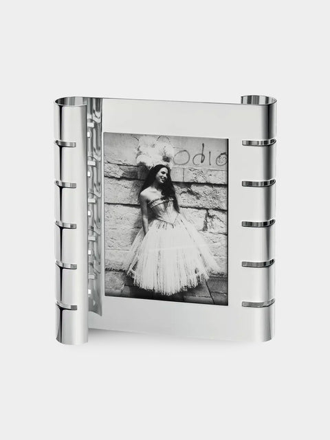 Puiforcat - Ruban Silver-Plated Vertical Photo Frame - Silver - ABASK - 