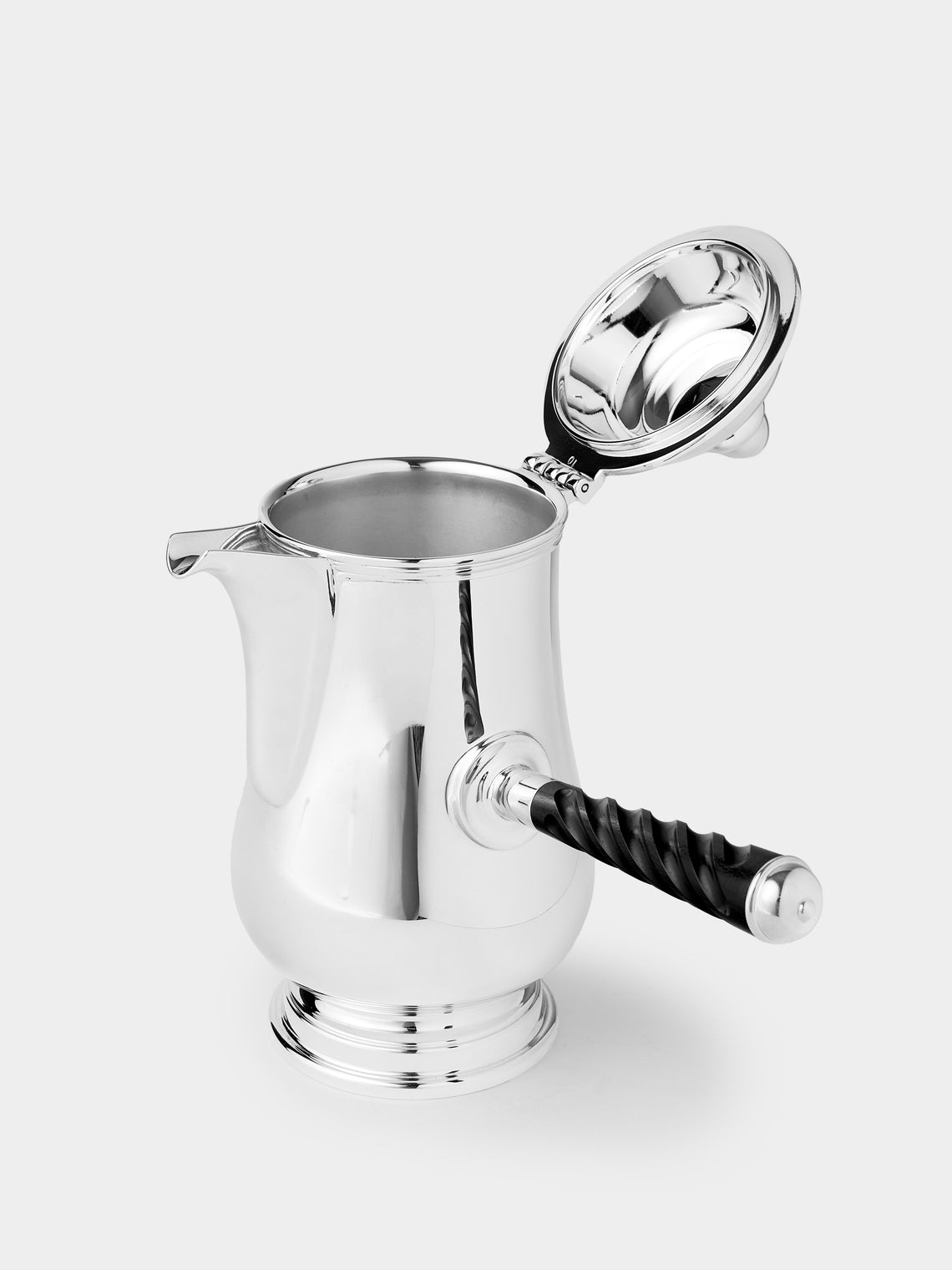 Ercuis - Élégance Rencontre Silver-Plated Chocolate Pot - Silver - ABASK