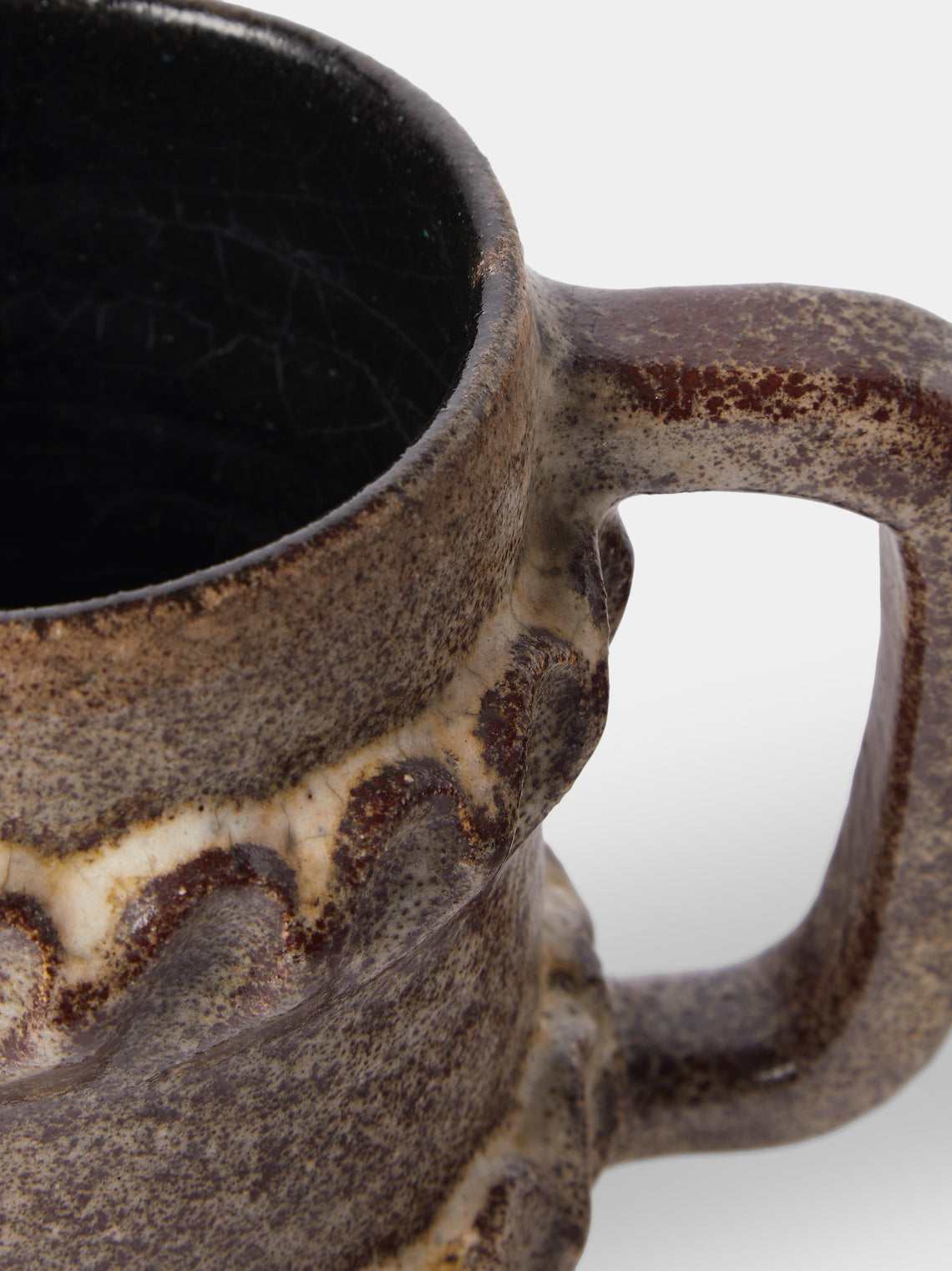 Antique and Vintage - 1950s Accolay Vase - Brown - ABASK