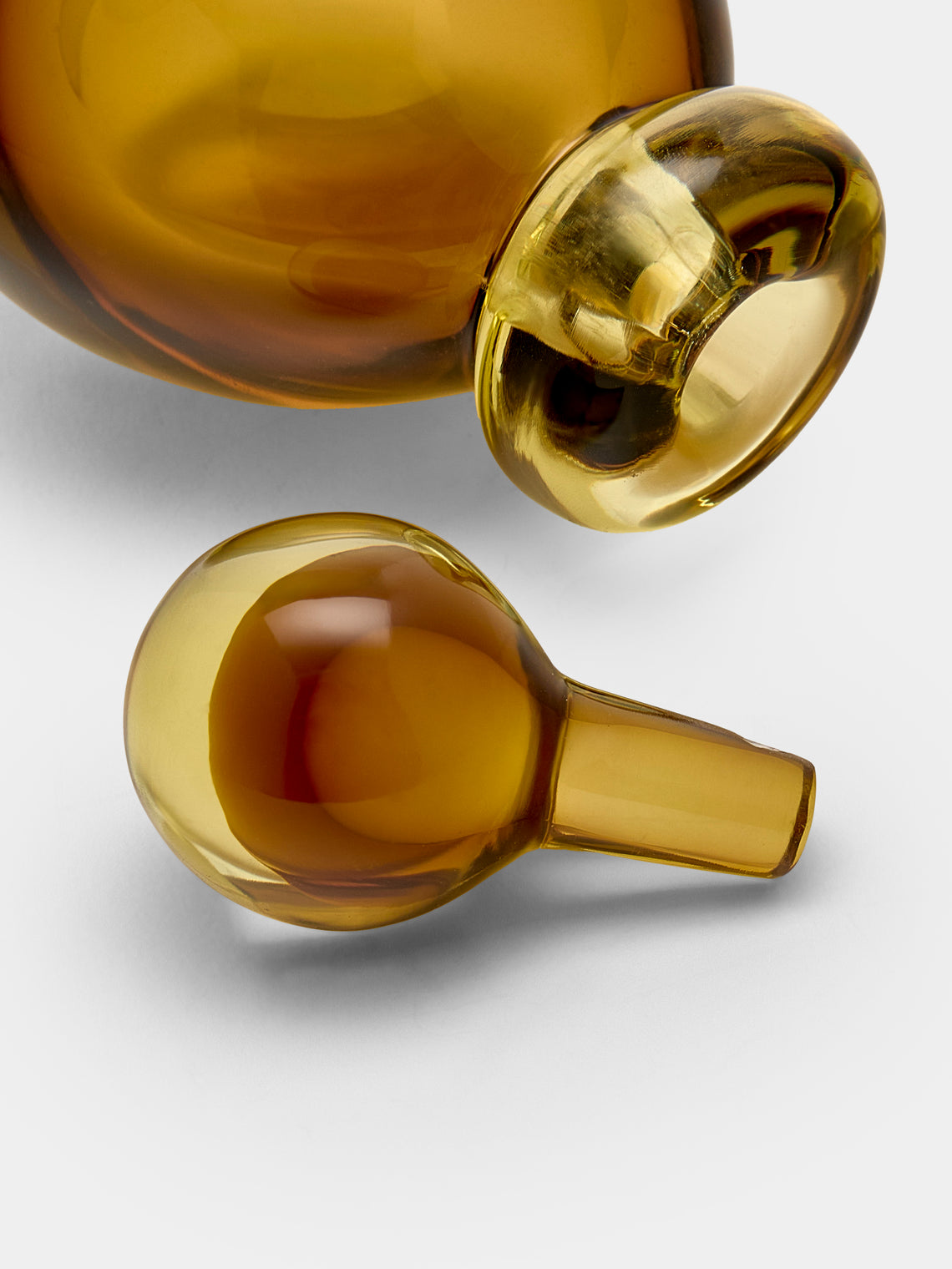 Antique and Vintage - 1950s Flavio Poli Murano Glass Perfume Bottle - Brown - ABASK