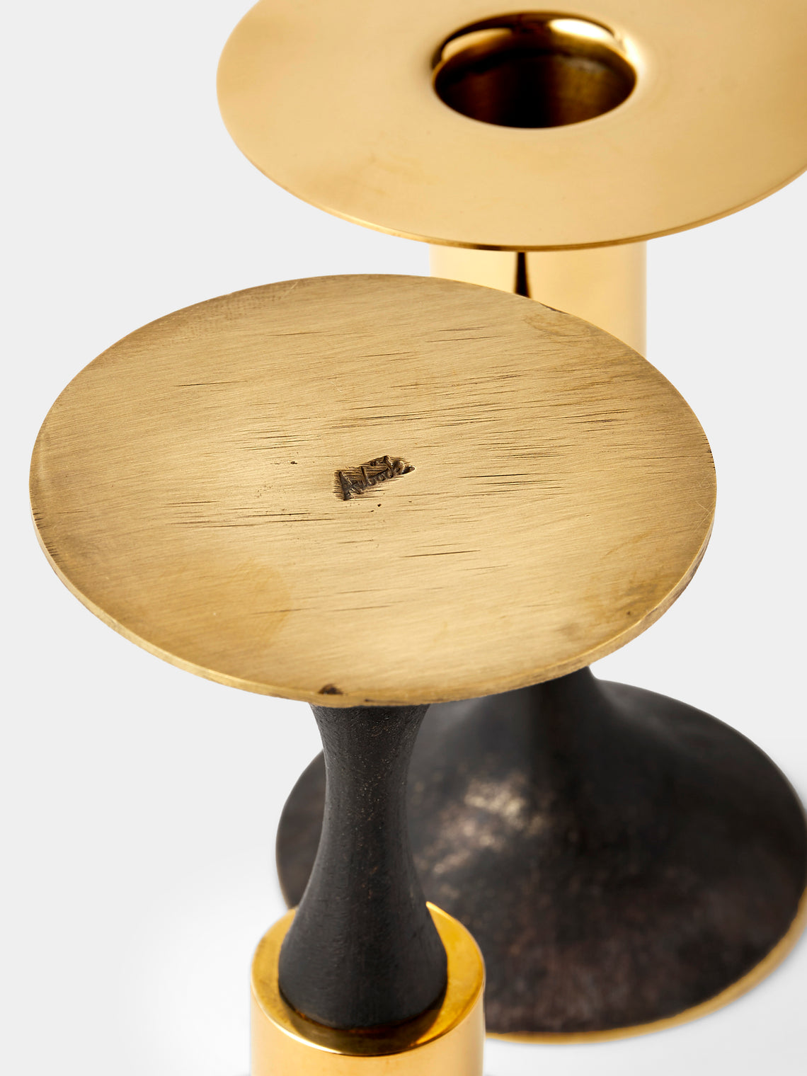 Carl Auböck - Brass Candle Holders (Set of 2) - Black - ABASK