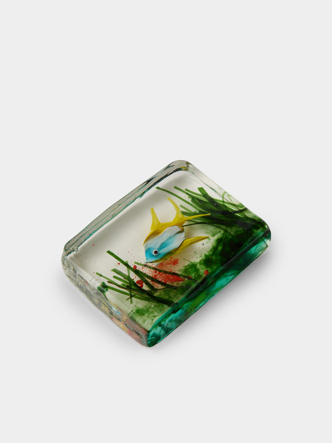 Antique and Vintage - Mid-Century Gino Cenedese Barbini Fish Glass Paperweight - Multiple - ABASK