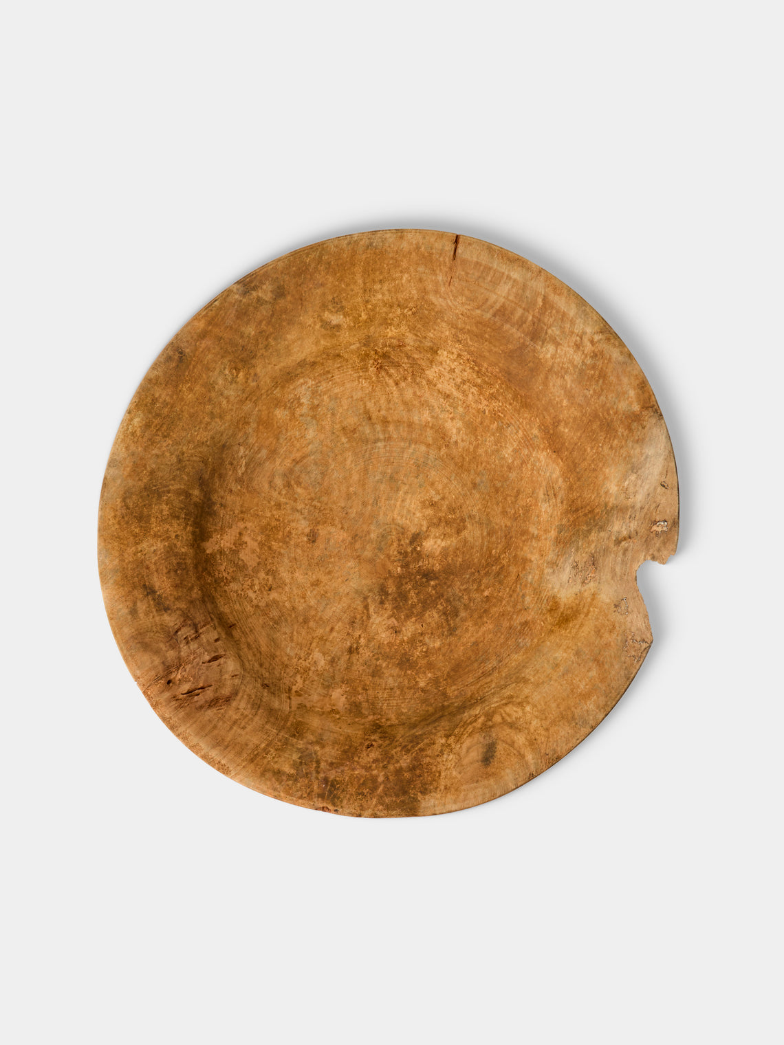 Iida Woodturning - Hand-Turned Cherry Wood Earth-Finish Bowl - Brown - ABASK