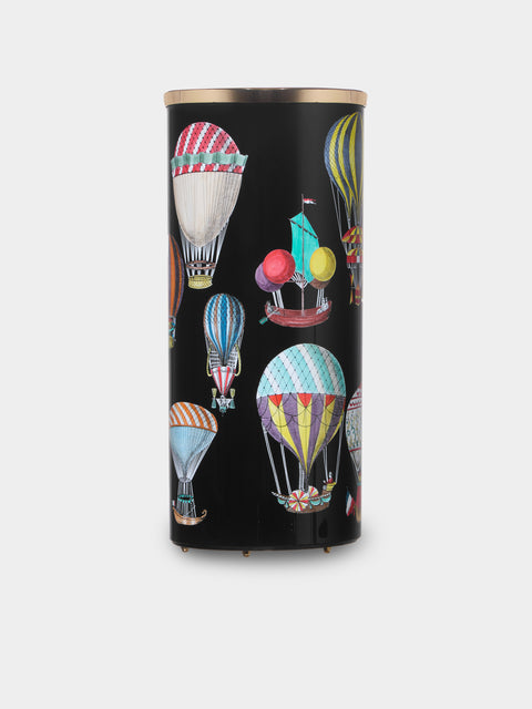 Fornasetti - Palloni Wood and Brass Umbrella Stand - Black - ABASK - 