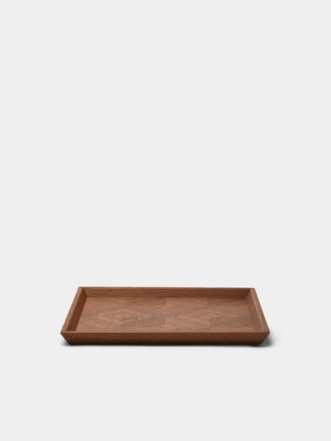 Mori Kougei - Poke Teak Square Tray (10.5in/26.5cm) - Brown - ABASK
