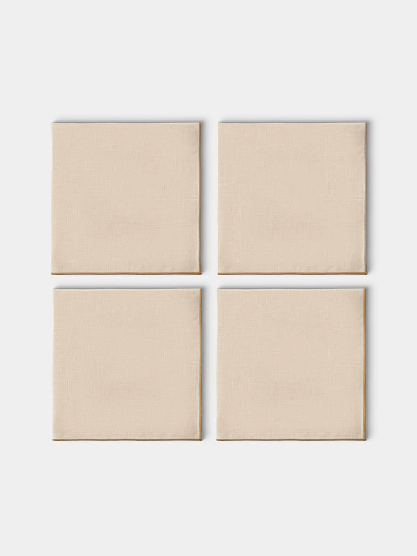 Borgo delle Tovaglie - Filo Linen Extra Large Napkins (Set of 4) - Ivory - ABASK - 