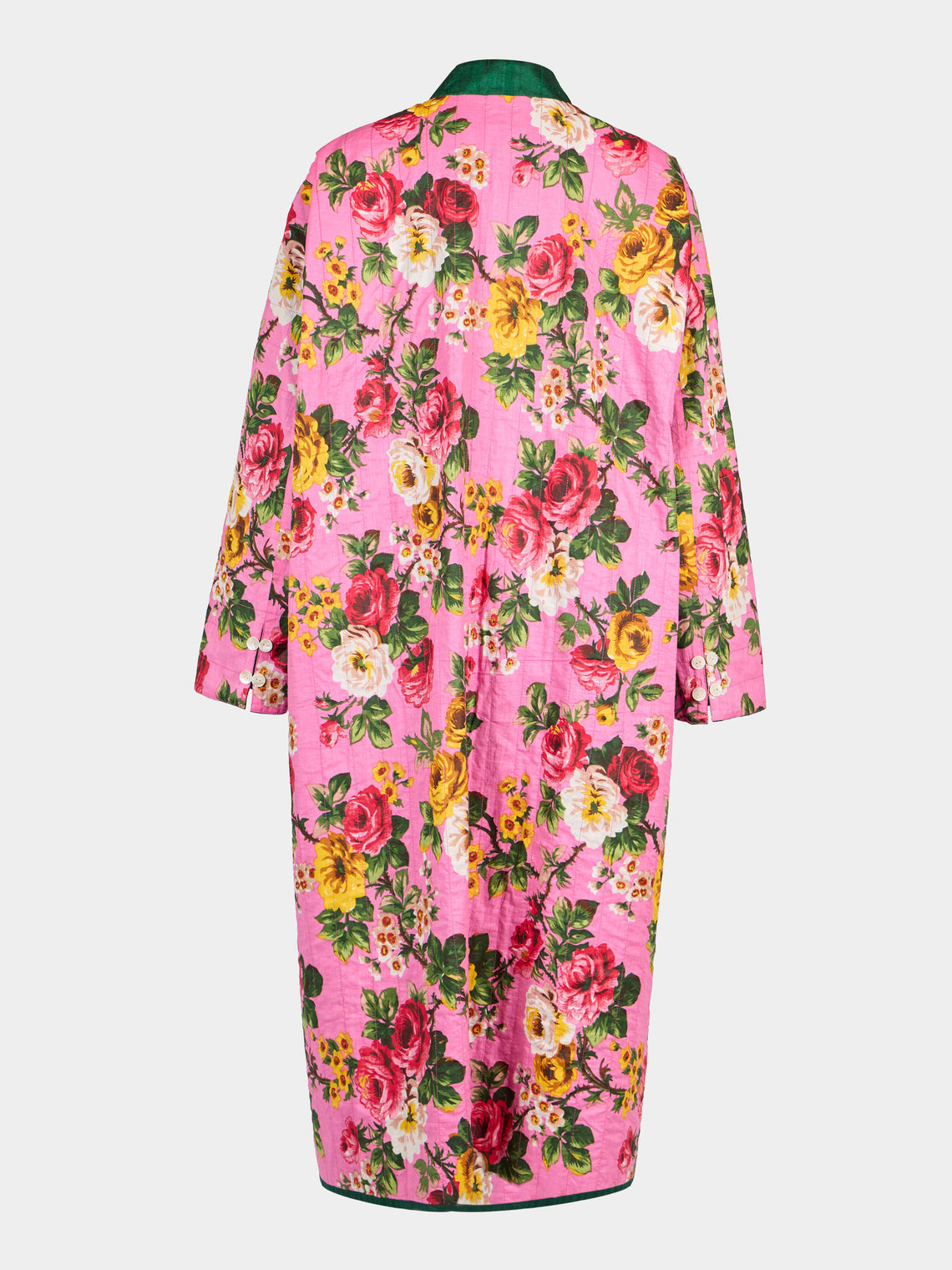 Nazzy Beglari - Hand-Loomed Ikat Cotton Reversible Chapan-Style Robe | One Size - Multiple - ABASK