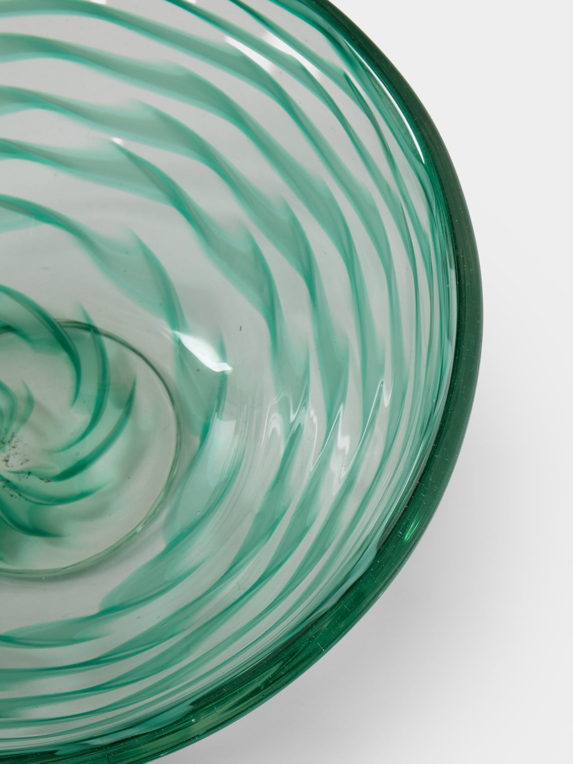 Antique and Vintage - 1930s Carlo Scarpa for Venini Bowl - Green - ABASK