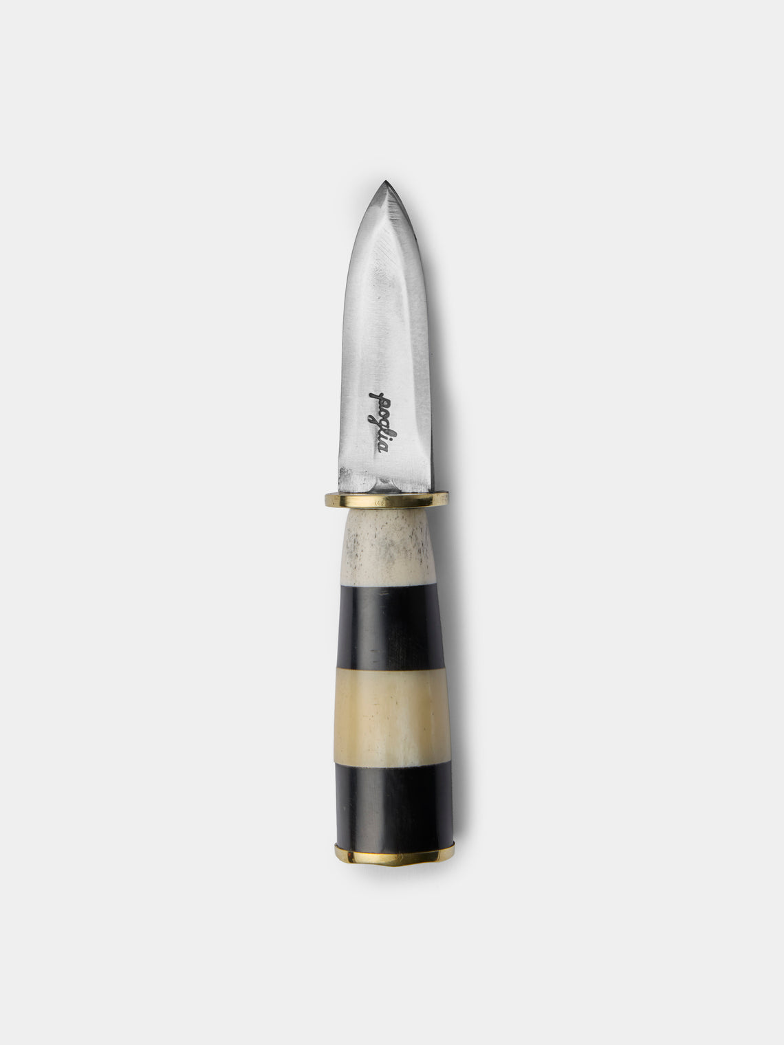 Poglia - Horn, Bone and Brass Oyster Knife - Multiple - ABASK - 