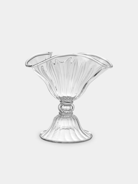 Akua Objects - Blixen Hand-Blown Crystal Vase (10.5in/27cm) - Clear - ABASK - 