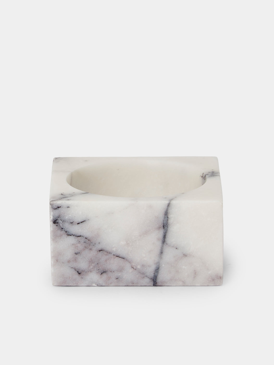 Stoned - Marble Block Bowl - White - ABASK - 