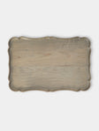 Ifuji - Mignon Hand-Carved Wood Tray (14in/36cm) - Brown - ABASK - 