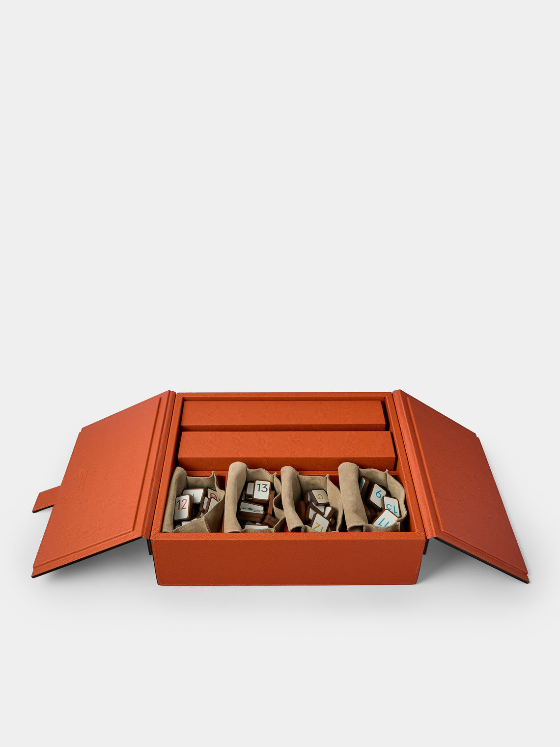 Giobagnara - Leather Rummikub Set - Red - ABASK