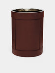 Giobagnara - Brus Leather Wastepaper Bin - Brown - ABASK - 