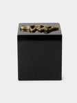 Viya - Saffron Lacquered Wood Tissue Box - Black - ABASK - 