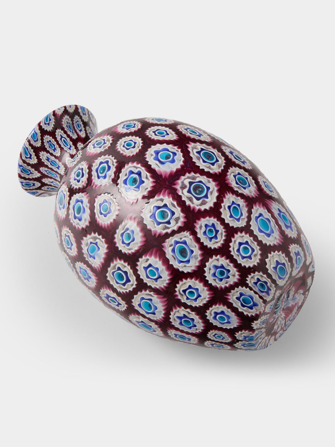 Antique and Vintage - 1950s Barovier Glass Vase (10in/25cm) - Purple - ABASK