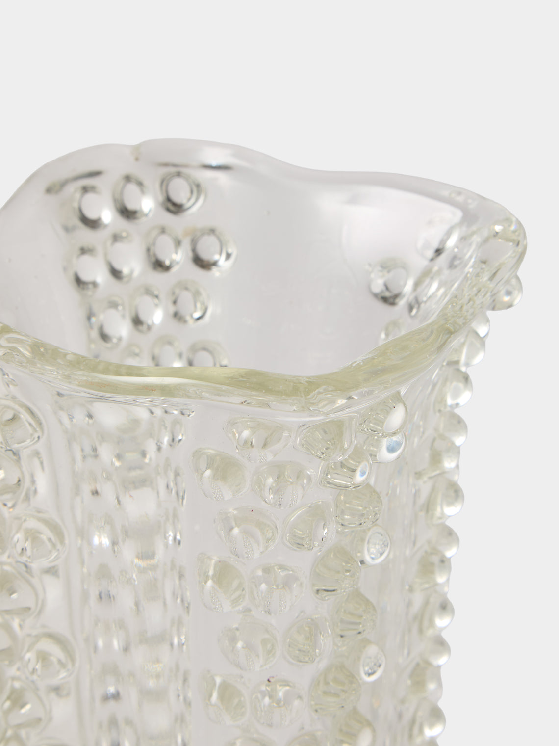 Antique and Vintage - 1930s Ercole Barovier Glass Vase (12in/30.5cm) - Clear - ABASK