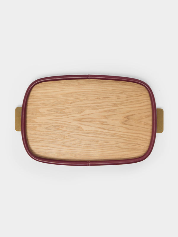 Otis Ingrams - Bolster Leather and Wood Tray -  - ABASK - 