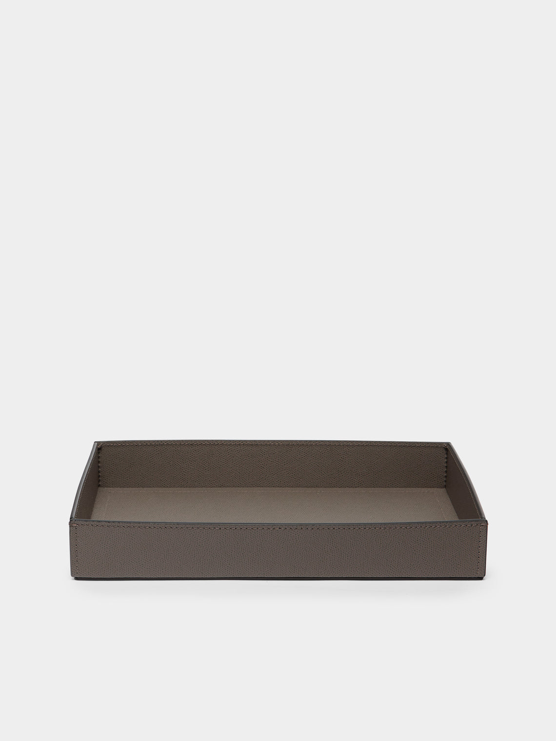 Giobagnara - Marea Large Leather Tray - Brown - ABASK