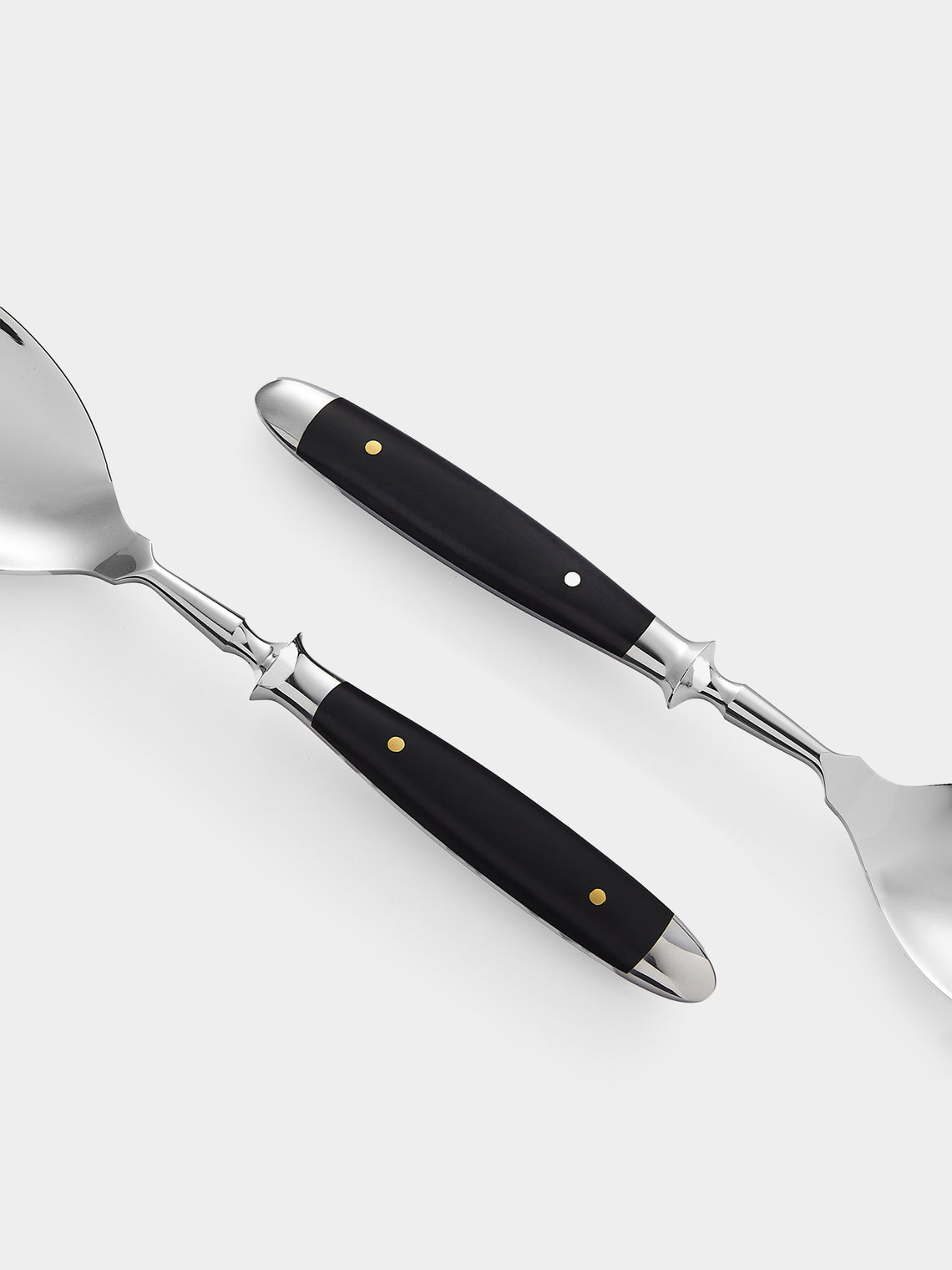 Eichenlaub - Resin Old German Salad Servers (Set of 2 Pieces) - Black - ABASK