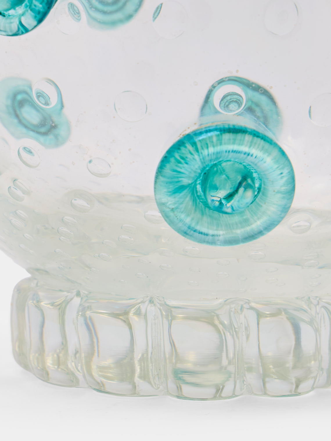 Antique and Vintage - 1960s Barovier Bullicante Glass Vase (10in/26cm) - Clear - ABASK