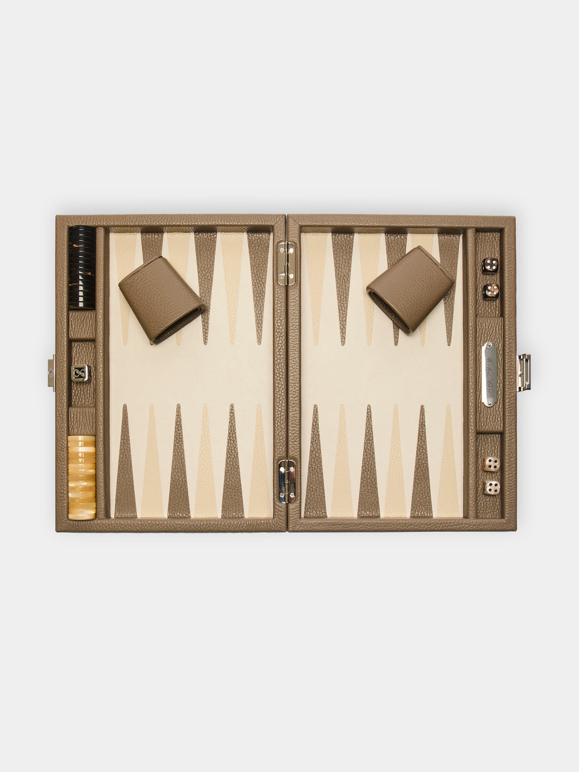 Leather Small Backgammon Set