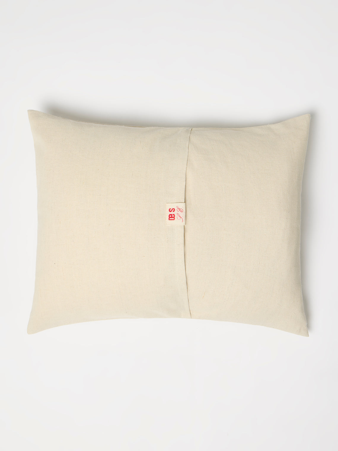 Oeuvres Sensibles - Dog Hand-Embroidered Cotton and Hemp Cushion (15.5in/40cm) - Cream - ABASK