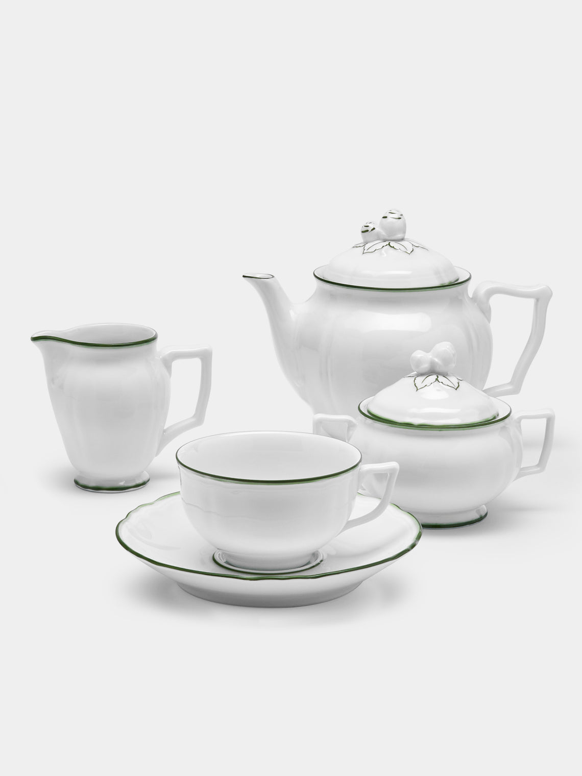 Raynaud - Touraine Hand-Painted Porcelain Coffee & Tea Collection - Green - ABASK - 