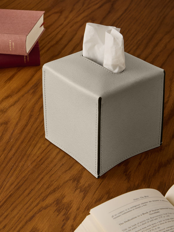 Giobagnara - Ready Leather Tissue Box - Cream - ABASK