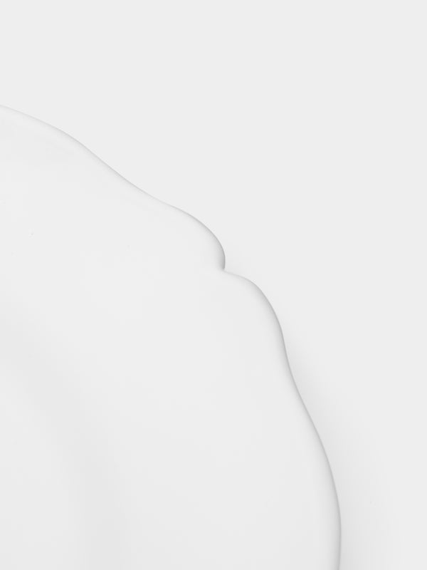 Bourg Joly Malicorne - Festons Ceramic Round Serving Dish -  - ABASK