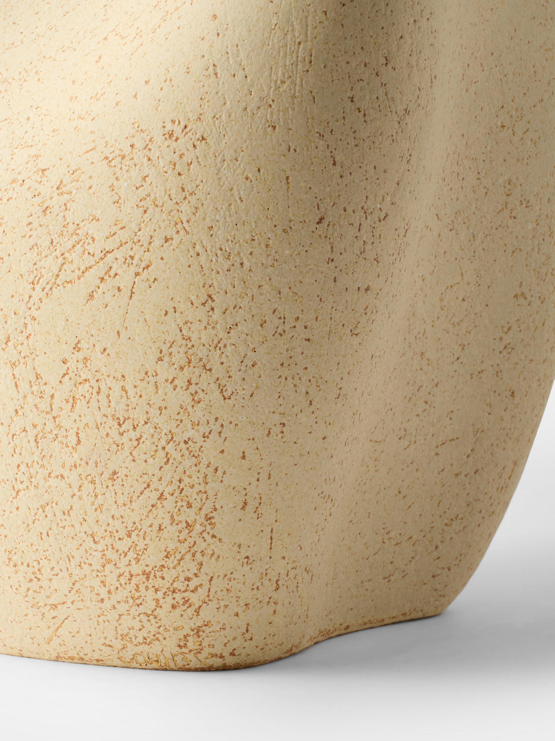 Linda Ouhbi - No. 5 Hand-Built Stoneware Vase (12.5in/32cm) - Beige - ABASK
