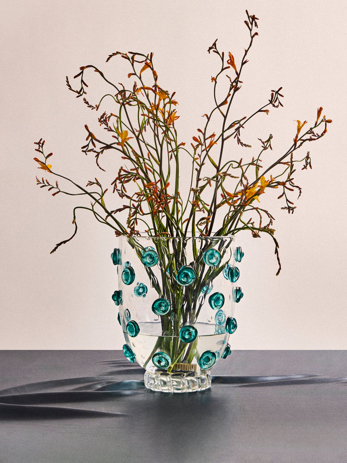 Antique and Vintage - 1960s Barovier Bullicante Glass Vase (10in/26cm) - Clear - ABASK