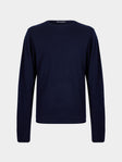 Denis Colomb - Cashmere Crew-Neck Sweater | Size: M - Navy - ABASK - 