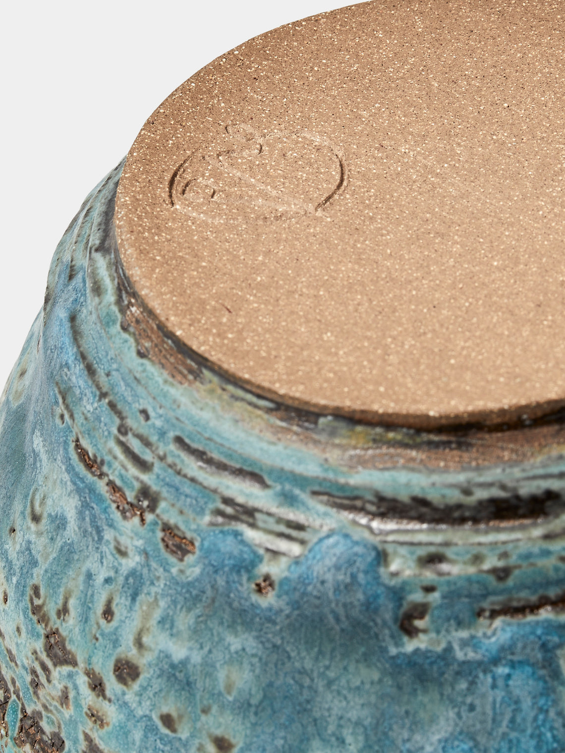 Peter Speliopoulos Projects - Hand-Thrown Stoneware Vase (10in/25.5cm) - Blue - ABASK