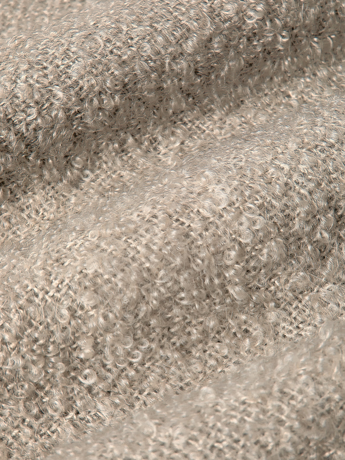Brun de Vian-Tiran - Cirrus Handwoven Mohair Bed Blanket (108in/2.75m) - Beige - ABASK